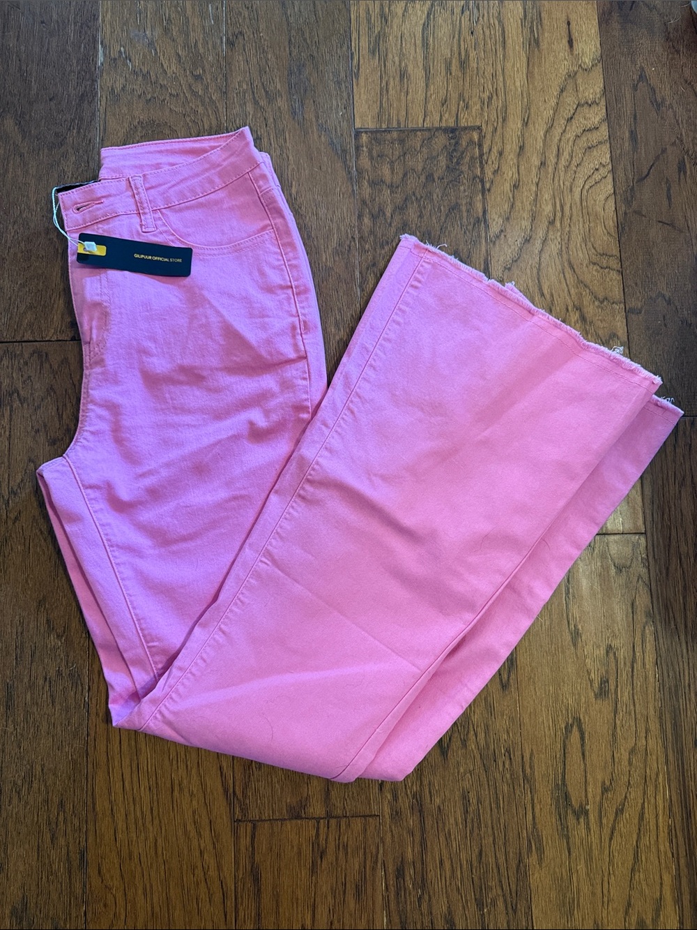 Women's Pink High-Rise Straight Jeans